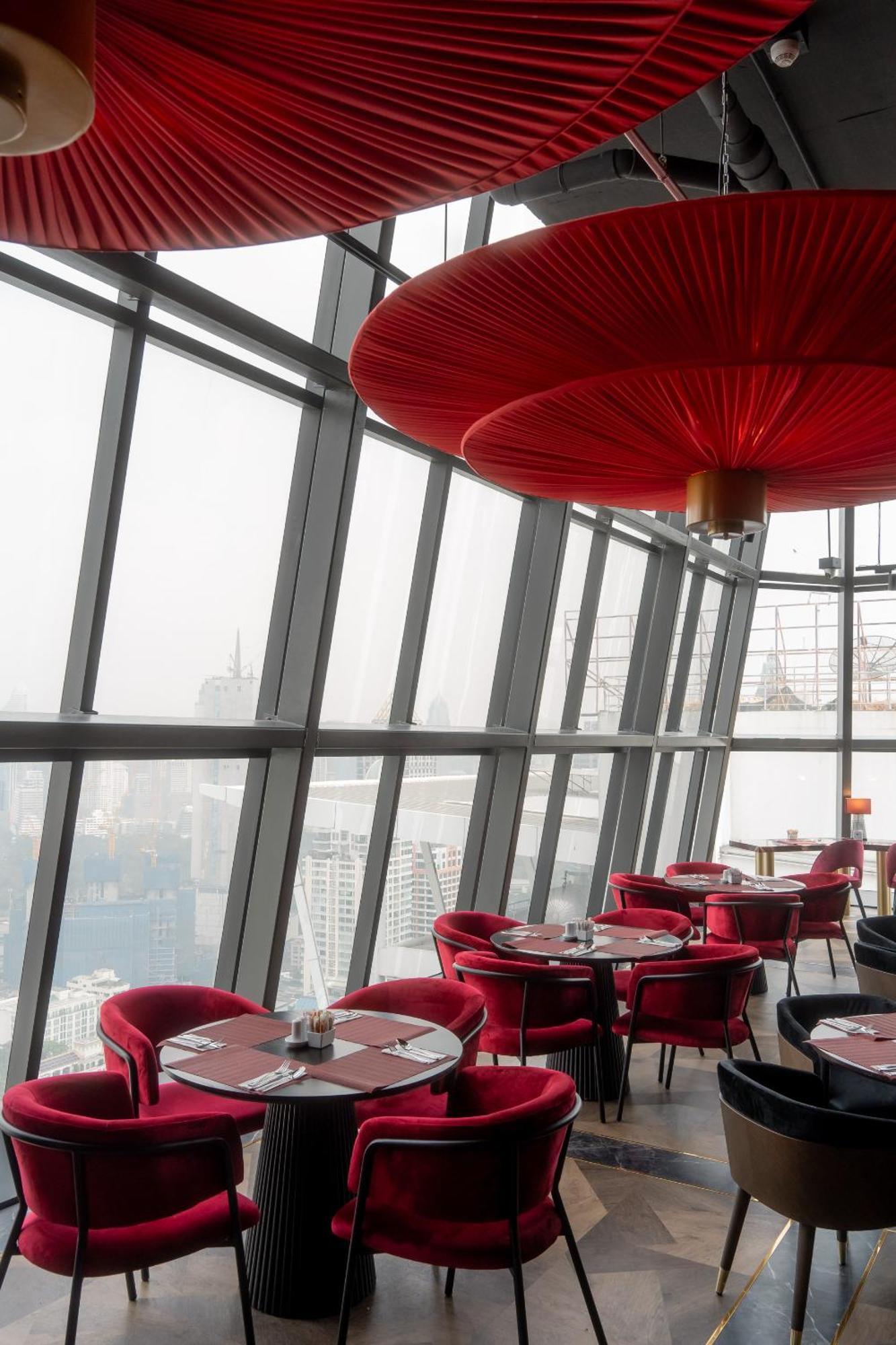 Ascott Embassy Sathorn Bangkok 호텔 외부 사진 The interior of the restaurant
