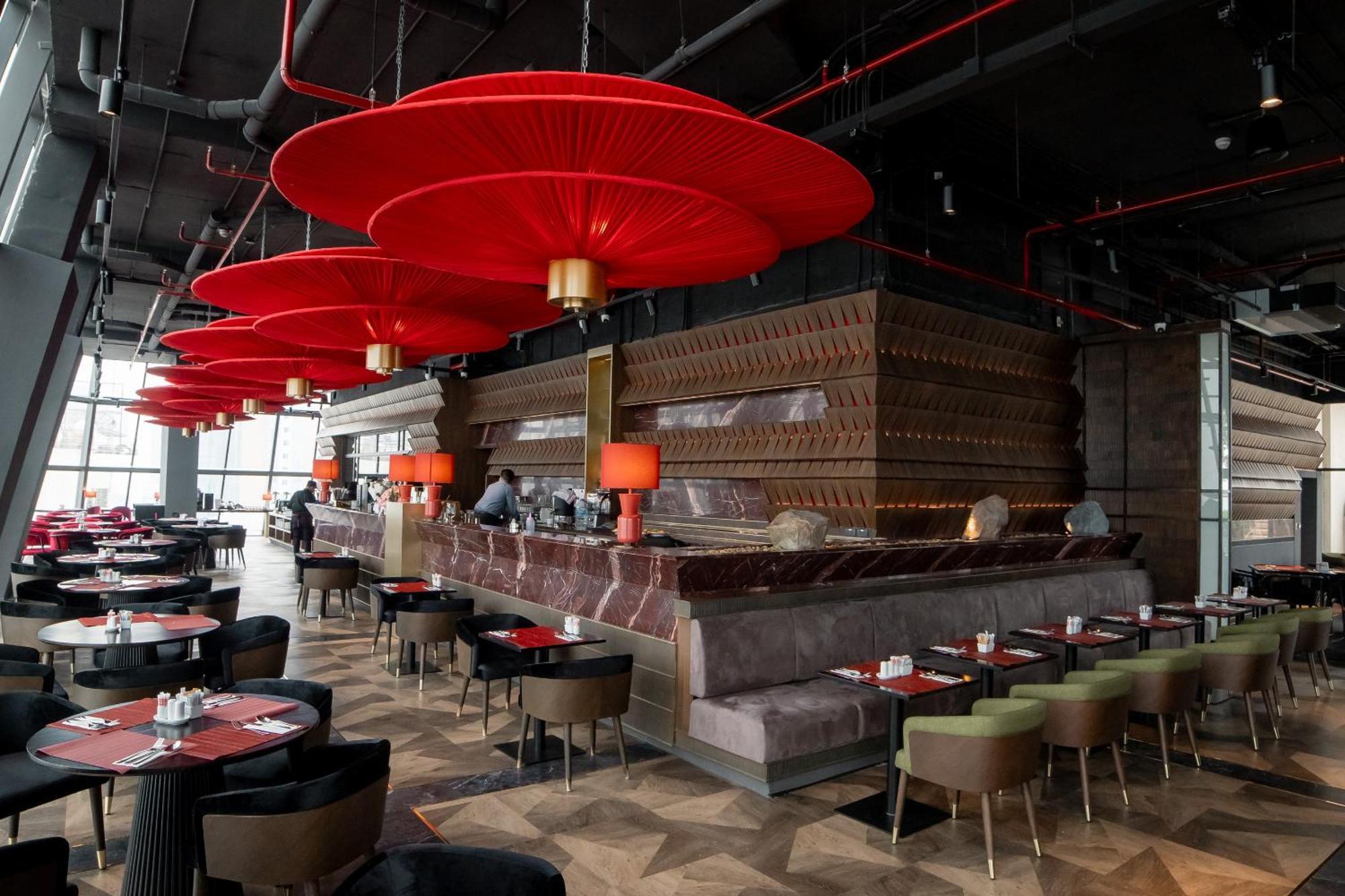 Ascott Embassy Sathorn Bangkok 호텔 외부 사진 The interior of the restaurant